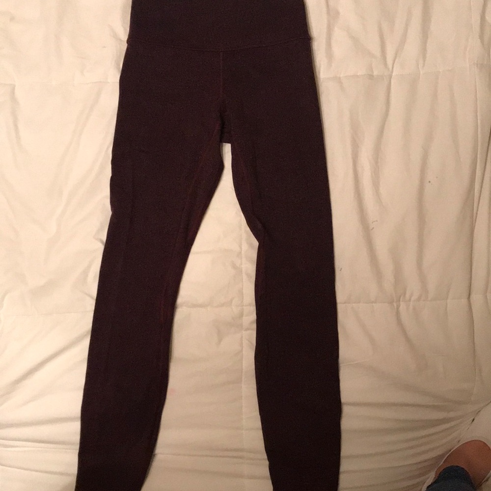maroon lululemon align pants size 2